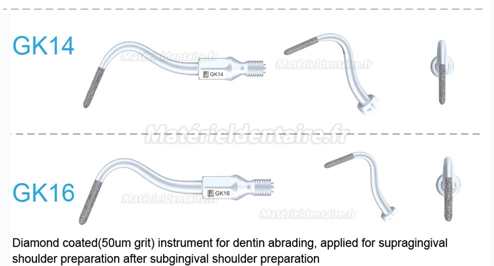 5 Pièces Refine® Inserts détartreurs pneumatique GK1 GK2 GK3 GK4 GK5 GK6 GK7 GK12 GK14 GK16 pour KAVO SONICflex