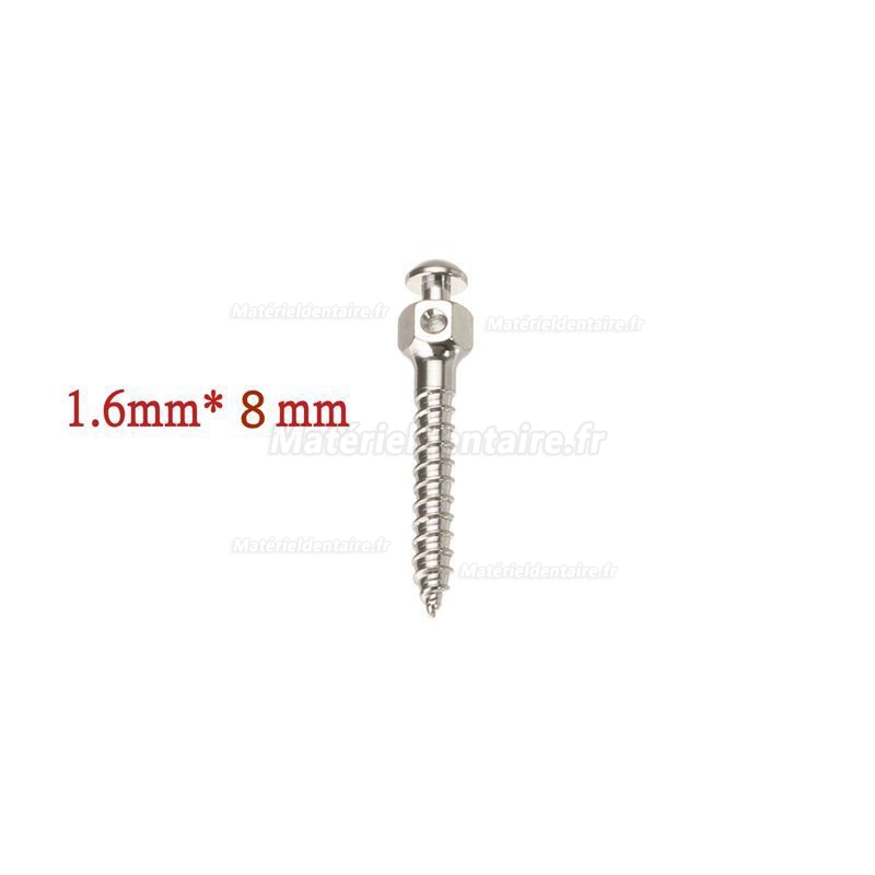 Auto-foreur Filetage Orthodontie dentaire Micro Implants Vis titane Mini vis