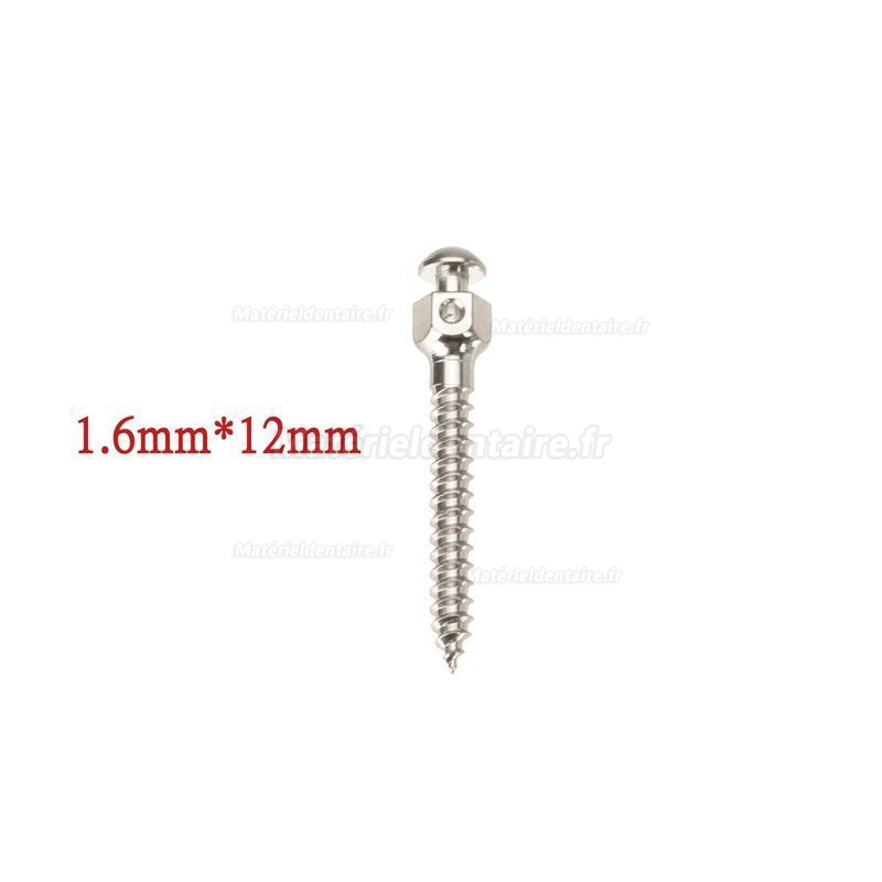 Auto-foreur Filetage Orthodontie dentaire Micro Implants Vis titane Mini vis