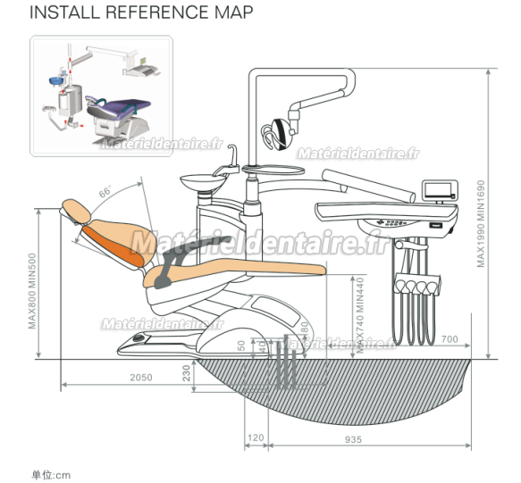 TJ® TJ2688-E5-1 Fauteuil Dentaire