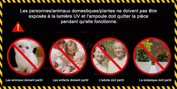 36W Lumière de désinfection UV-C Germicide UV Portable avec télécommande de l'ozone pour la Maison l'hôpital