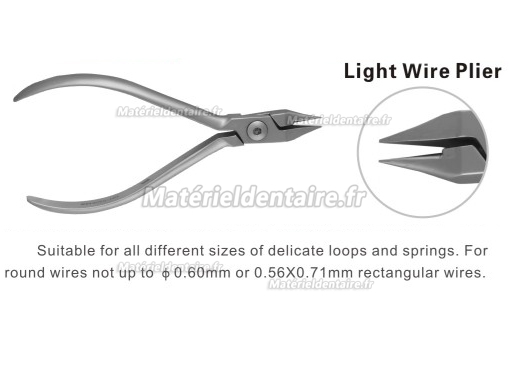 Pince d’orthodontie à plier fil fin 601-102