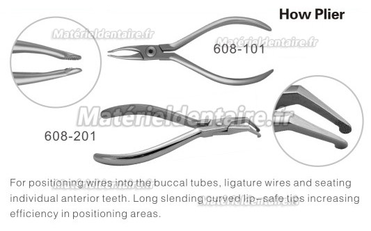 Pince orthodontique HOW droite 608-101