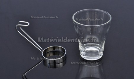 Théière avec filtre amovible en verre et inox et 4 tasses