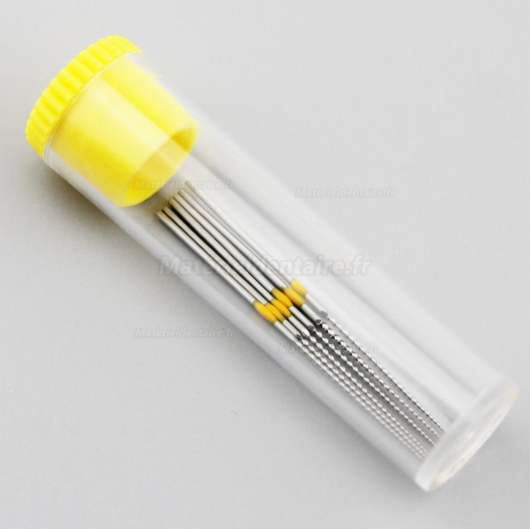 6pcs/Set Woodpecker Endodontiques NITI U-FILE pour nettoyage dentaire dentaire NITI Limes K 20#