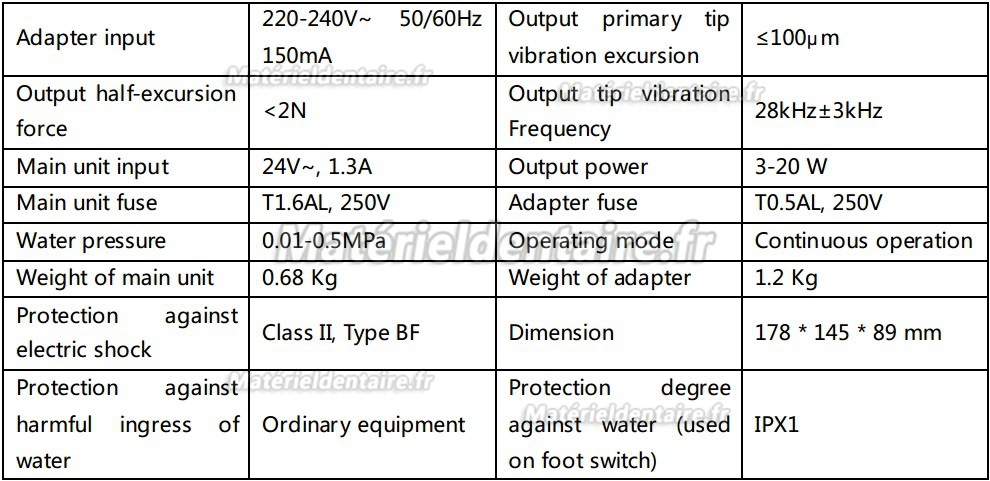 Woodpecker® UDS-P LED Détartreur ultrasonique avec LED