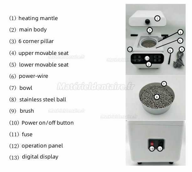 900W appareil thermoformage dentaire D-1 110V/220V