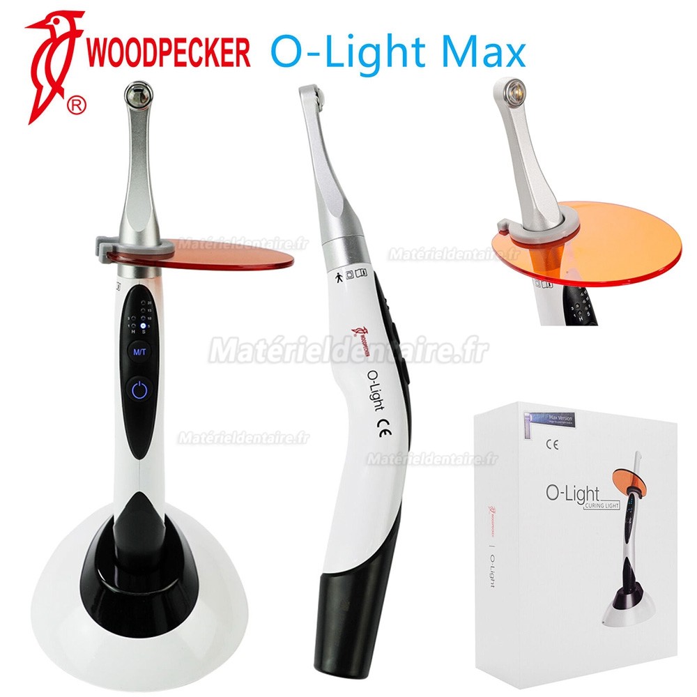 Woodpecker® O-Light MAX Lampe à polymérisation dentaire LED (tête métallique 2500 mW/cm2)