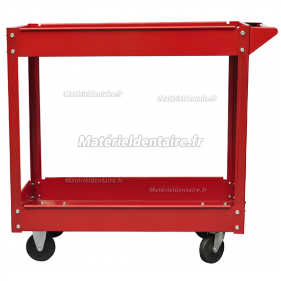 Chariot servante d'atelier charge 100 kg rouge