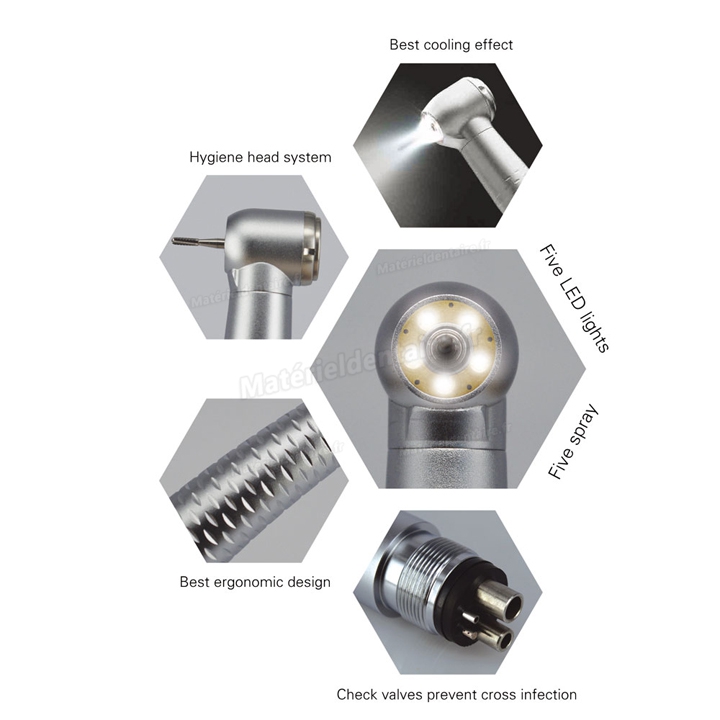 Westcode® 5 lumières LED Turbine Dentaire