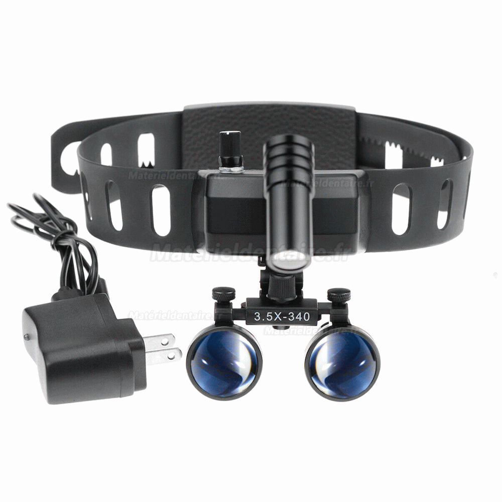 5W Lampe frontale sans fil du bandeau médical LED dentaire avec des loupes binoculaires de 3.5X