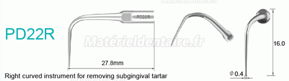 5 Pièces Refine® Inserts piézo pour la parodontologie PD2L PD2LD PD2R PD2RD PD5 PD6 PD7 PD8 PD10 compatible avec SATELEC NSK DTE GNATUS